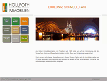 Tablet Screenshot of hollfoth-immobilien.de